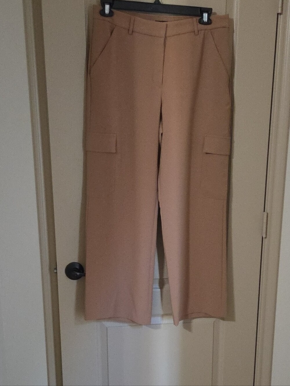 Express Cargo Wide-Leg Trousers in Camel Brown